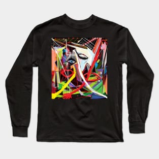 Probes, abstract digital art, Mask, Mug, Tote, Notebook, Pins Long Sleeve T-Shirt